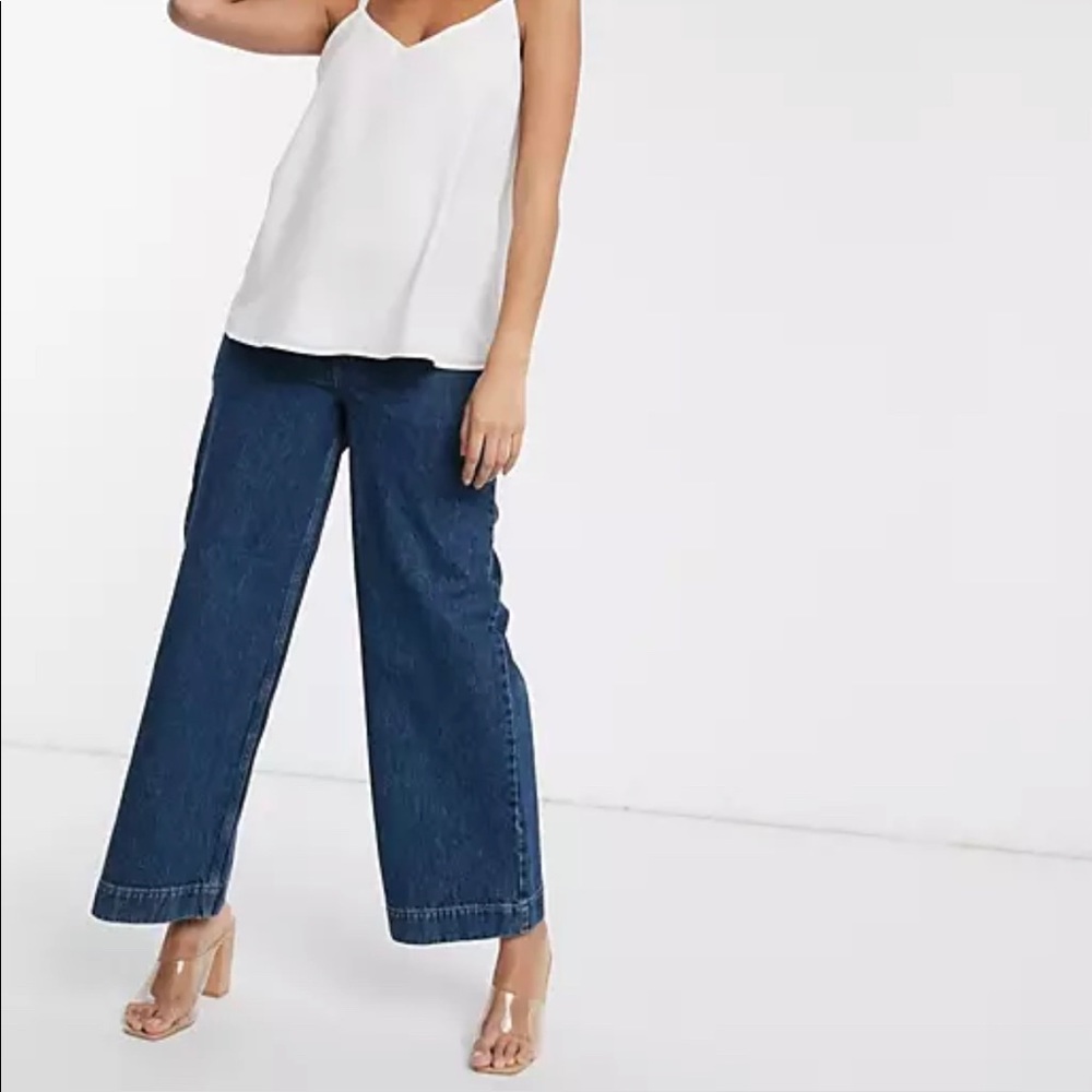 ASOS wide leg maternity jeans